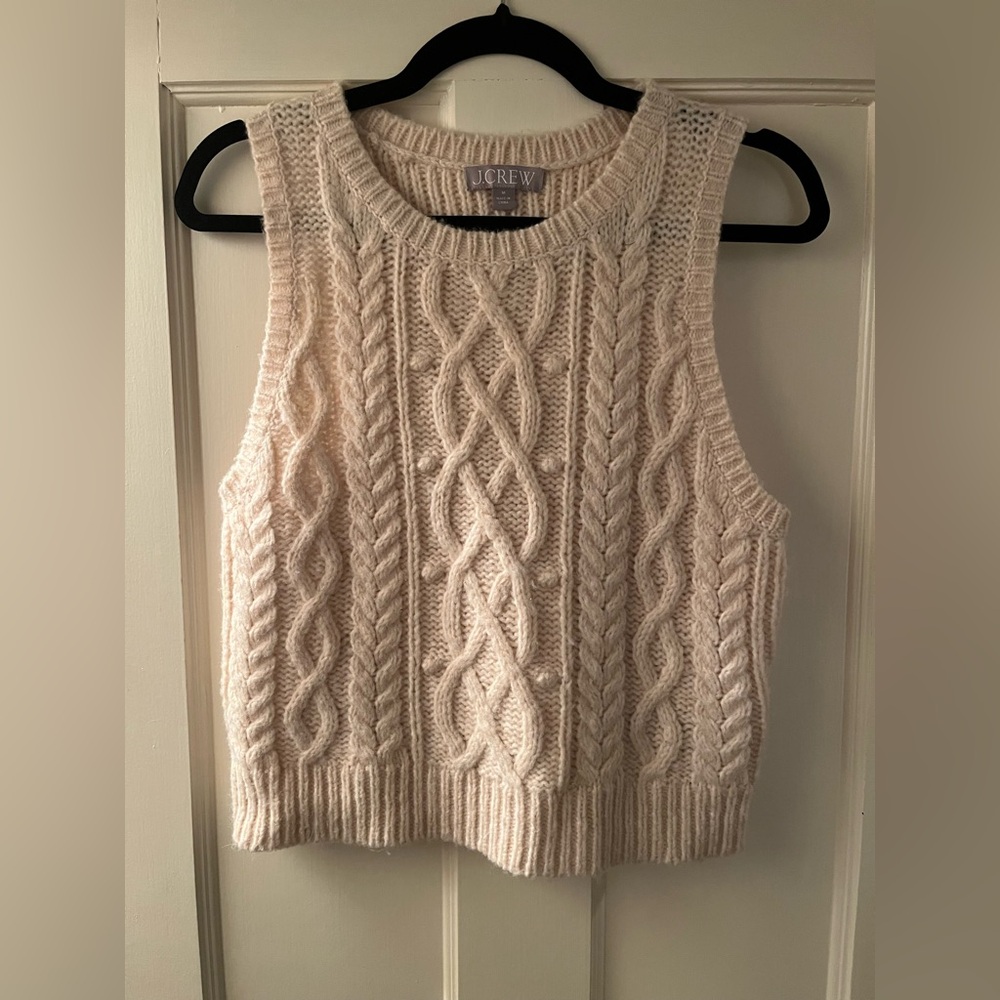 Light pink Jcrew sweater vest size M